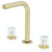 Смеситель Богеме (Boheme) на столешницу Elegante на 3 отв. Mat Gold 152-MG-EL