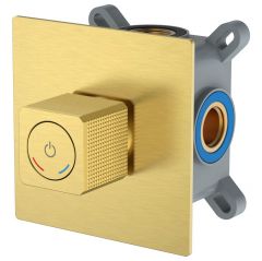 Смеситель Богеме (Boheme) автоматический встроенный Quad Matt Gold 154-5-MG