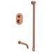Смеситель Богеме (Boheme) встроенный + излив + держатель лейки + шланг Tech Copper Brushed 154-CB