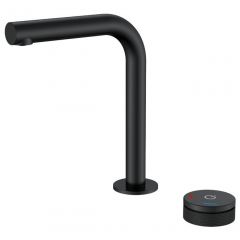 Смеситель Богеме (Boheme) автоматический для раковины на 2 отв. Tech Black 158-B