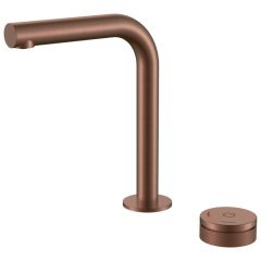 Смеситель Богеме (Boheme) автоматический для раковины на 2 отв. Tech Brushed Bronze 158-BRB