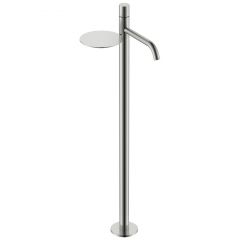 Смеситель Богеме (Boheme) Stick напольный для умыв. Nikel Brush с ручкой Diamond 120-NB