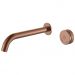 Смеситель Богеме (Boheme) автоматический для раковины из стены на 2 отв. Tech Copper Brushed 158/2-CB
