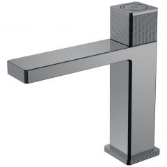 Смеситель Богеме (Boheme) автоматический для раковины Quad Shine Gun Metal 159-SGM
