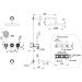 Смеситель Богеме (Boheme) встроенный + верхний + ручной душ + излив, Eterna Gold 174-2-G