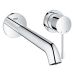 Смеситель для раковины Grohe Essence, на 2 отверстия, L-Size, настенный монтаж, вынос 230 мм, 5,7 л/мин, хром 19967001