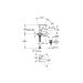 Смеситель для раковины Grohe Plus с нажимным сливным гарнитуром, M-Size, хром 23872003