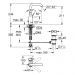 Смеситель для раковины Grohe (Гроэ) Essence с донным клапаном, хром 32628001