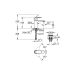 Смеситель для раковины Grohe Eurosmart Cosmopolitan с нажимным сливным гарнитуром, M-Size, хром 23926000