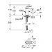 Смеситель для раковины Grohe BauLoop, с цепочкой, хром 23336000