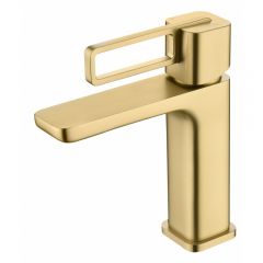 Смеситель для раковины Ganzer (Ганзер) GZ12111-S, матовое золото