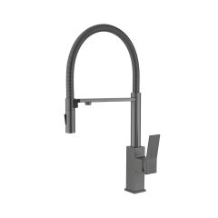 Смеситель для кухни Ganzer (Ганзер) GZ05126-Q под фильтр с гибким изливом, графит