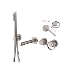 Смеситель для ванны Ganzer (Ганзер) GZ19134-G скрытого монтажа, сатин