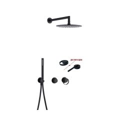 Смеситель для ванны и душа Ganzer (Ганзер) GZ19164-C скрытого монтажа, черный