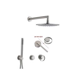 Смеситель для ванны и душа Ganzer (Ганзер) GZ19164-G скрытого монтажа, сатин