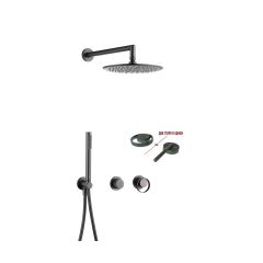 Смеситель для ванны и душа Ganzer (Ганзер) GZ19164-Q скрытого монтажа, графит