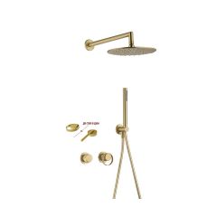 Смеситель для ванны и душа Ganzer (Ганзер) GZ19164-S скрытого монтажа, матовое золото