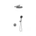 Душевая система с термостатом Kaiser (Кайзер) Sano, скрытого монтажа, Gun metal 08277-15