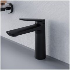 Смеситель для раковины Створки Вирклунд S05010BK матовый черный, Stworki