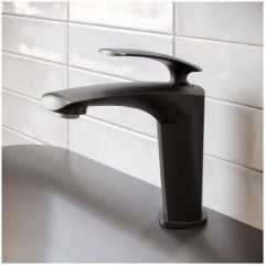 Смеситель для раковины Створки Гётеборг S03010BK матовый черный, Stworki