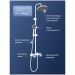 Душевая стойка Створки Лерум S04170WH белая, Stworki
