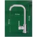 Смеситель для кухни Домачи Ливорно DMC02001CR хром, Domaci