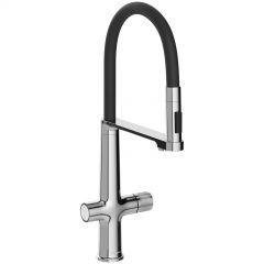 Смеситель для кухни Домачи Римини D569223CR с гибким изливом, хром, Domaci