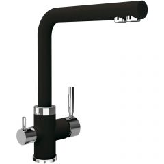 Смеситель Флорентина (Florentina) для кухни Арес FL Антрацит под фильтр (333.19H.2123.302)
