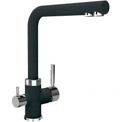 Смеситель Флорентина (Florentina) для кухни Арес FL черный под фильтр (333.19H.2123.102)