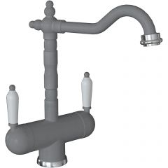 Смеситель Флорентина (Florentina) для кухни Ария FL серый шелк под фильтр (333.21H.2113.307)