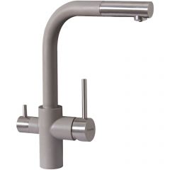 Смеситель Флорентина (Florentina) для кухни Кристалл FL Грей под фильтр (333.32H.2123.305)