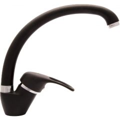 Смеситель Флорентина (Florentina) для кухни Омега FL черный (313.12H.1123.102)