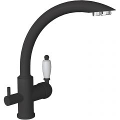 Смеситель Флорентина (Florentina) для кухни Шале FL Антрацит под фильтр (333.25H.2113.302)