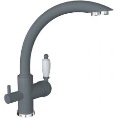 Смеситель Флорентина (Florentina) для кухни Шале FL серый шелк под фильтр (333.25H.2113.307)