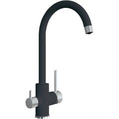 Смеситель Флорентина (Florentina) для кухни Клио FL Антрацит (333.13Н.2123.302)