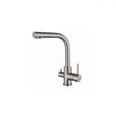 Смеситель для кухни Paulmark (Паульмарк) Essen, брашированная сталь, Es213011-BS