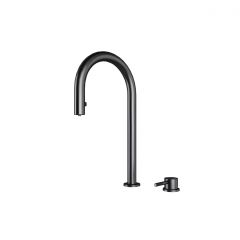 Смеситель для кухни Paulmark (Паульмарк) Estetica, вороненая сталь, Es218006-GM