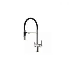 Смеситель для кухни Paulmark (Паульмарк) Gravity, брашированная сталь, Gr213888-BS