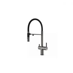 Смеситель для кухни Paulmark (Паульмарк) Gravity, вороненая сталь, Gr213888-GM