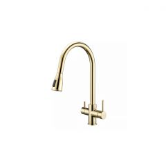 Смеситель для кухни Paulmark (Паульмарк) Lange, светлое золото, La214212-LG