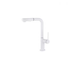 Смеситель для кухни Paulmark (Паульмарк) Neo, белый матовый, Ne214419-WH