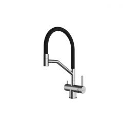 Смеситель для кухни Paulmark (Паульмарк) Rubert, брашированная сталь, Ru213175-BS