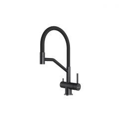 Смеситель для кухни Paulmark (Паульмарк) Rubert, черный, Ru213175-BLM