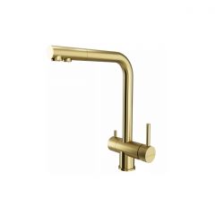 Смеситель для кухни Paulmark (Паульмарк) Skalen, светлое золото, Sk213020-LG