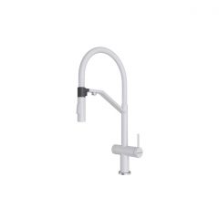 Смеситель для кухни Paulmark (Паульмарк) Zender, белый матовый, Ze213155-WH