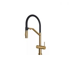 Смеситель для кухни Paulmark (Паульмарк) Zender, брашированное золото Ze213155-BG