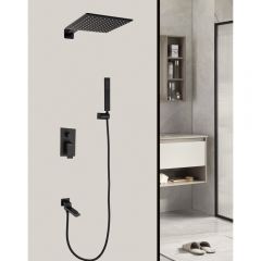 Душевой комплект скрытого монтажа Hansen (Хансен) HL34095-C Черный