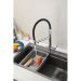 Смеситель для кухни Hansen (Хансен) HL15090 гибкий, хром,черный