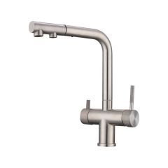 Смеситель для кухни Hansen (Хансен) HN15058-G выдвижной, сатин