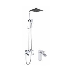 Душевая система Hansen (Хансен) HL37044-F, белый,хром